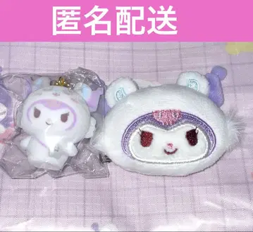 치이카와 산리오 모몽가 쿠로미 헤어 클립 플로키 마스코트