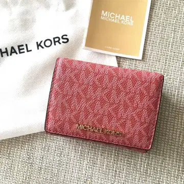 새상품 마이클코어스 MICHEAL KORS 지갑 시그니처 핑크