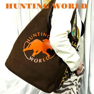 HUNTING WORLD 헌팅월드 토트백 브라운