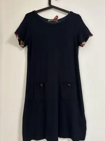 BLUE LABEL CRESTBRIDGE 반팔 원피스 38 네이비