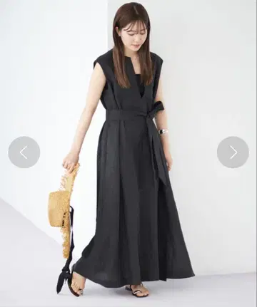 plage Linen 플레어 원피스 36
