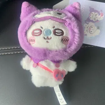 산리오 쿠로미 모몽가 콜라보 봉제 인형 스트랩 새상품