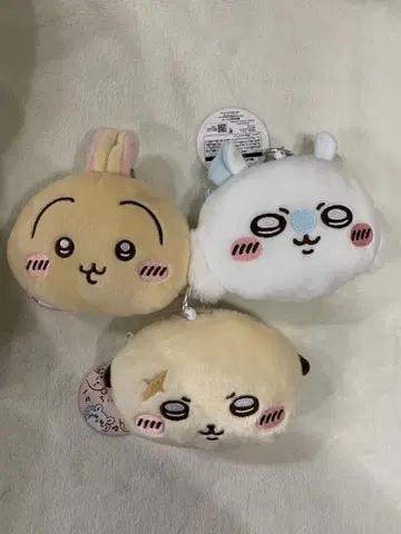 치이카와 봉제 인형 패스 케이스 파우치 3종 세트
