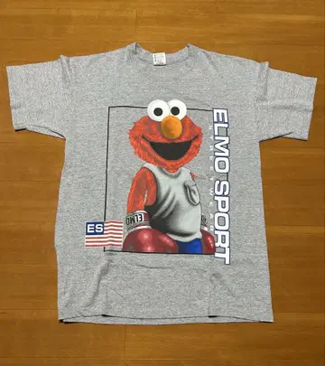 90's ELMO ELMO SPORT 티셔츠 구제 의류 캐릭터