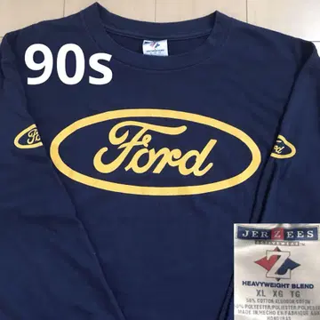 611 Ford 포드 90년대 빈티지 롱 T 로고 로고 기업