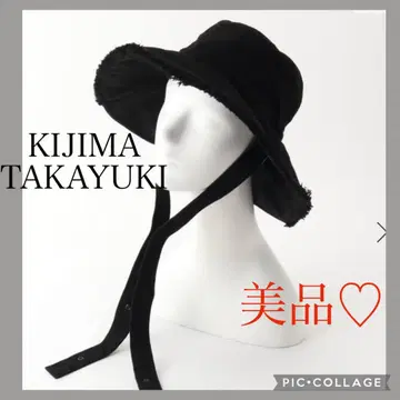 KIJIMA TAKAYUKI DENIM BUCKET 햇 블랙