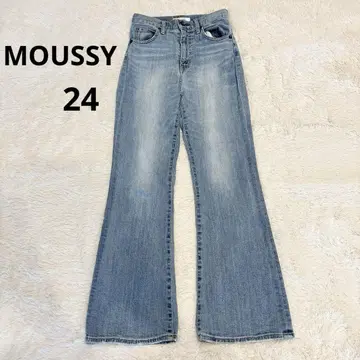 MOUSSY 마우지 플레어 데님 팬츠 하이 웨스트