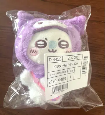 치이카와 산리오 콜라보 마스코트 홀더 모몽가 쿠로미
