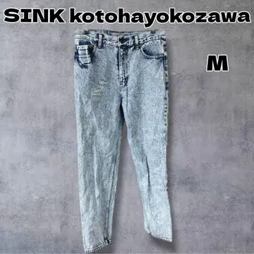 SINK kotohayokozawa 가공 데님 팬츠 M