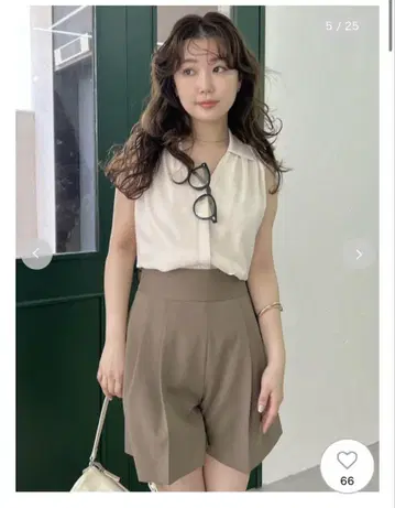 투 턱 큐롯 팬츠/워셔블