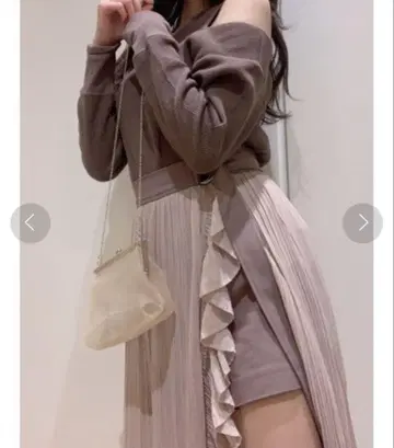 스나이델 snidel 플리츠 랩 스커트 숏 팬츠