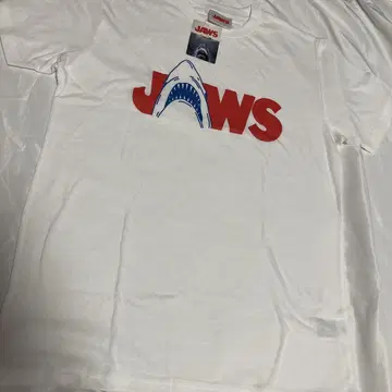 신상품 사이즈 S 티셔츠 조스 [JAWS] 상어 호러 무비 T 화이트
