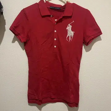 Ralph Lauren 피케 셔츠 빅 포니 비즈 레드 M