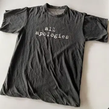 NIRVANA all apologies 미국제 카드 코번 티셔츠