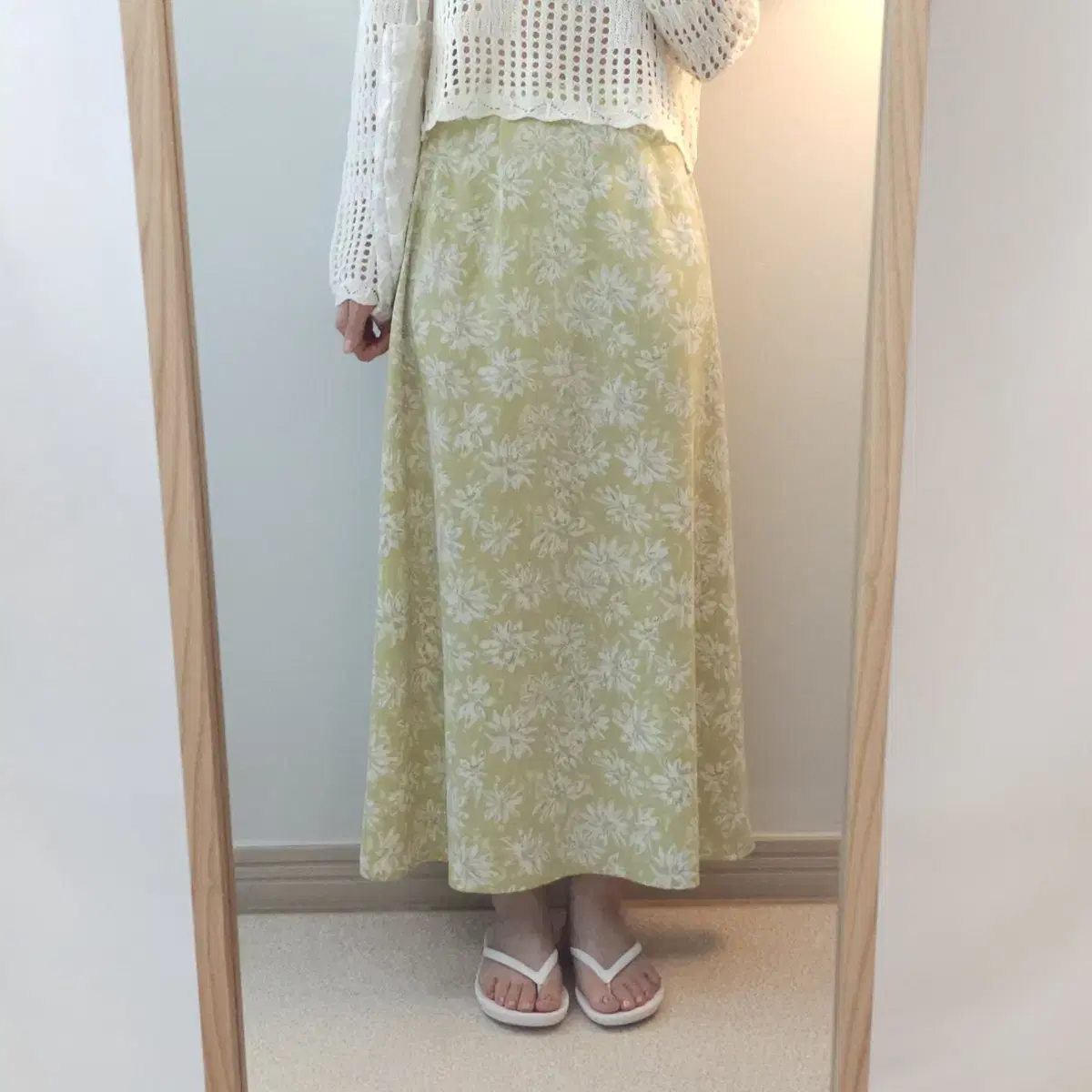 (9/S) otto collection Japanese Vintage Flower A-line Long Skirt