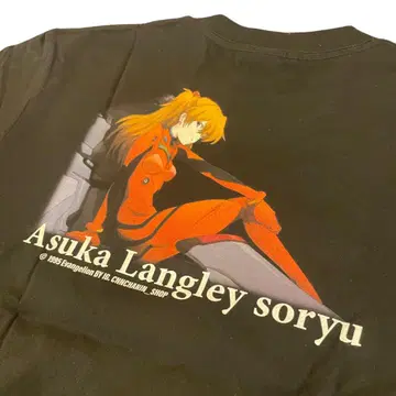 EVANGELION 티셔츠 아스카 에반게리온 에바 애니메이션 티셔츠
