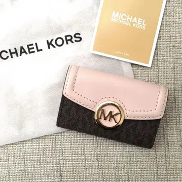 새상품 마이클코어스 MICHEAL KORS 브라운 핑크 키케이스