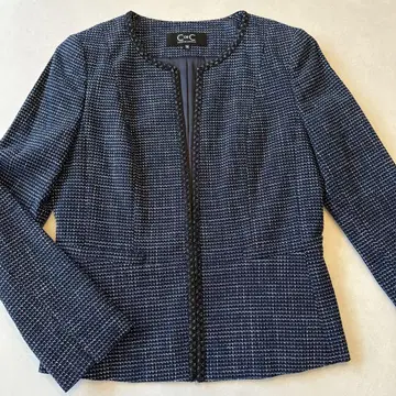 C de C 노카라 자켓 36 네이비 계열