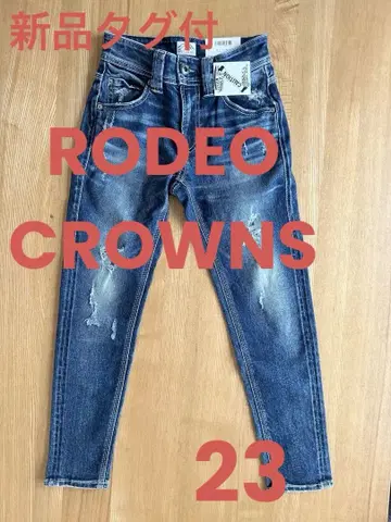 택 포함 새상품 RODEO CROWNS 로데오 크라운 스키니 데미지 23