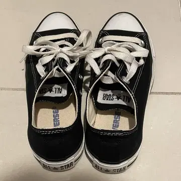 ALL STAR 블랙 로우 컷 스니커즈