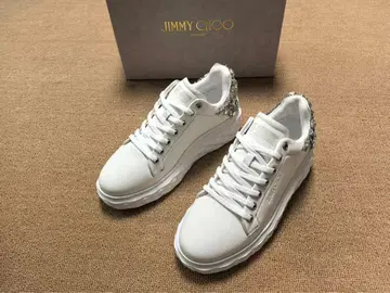 JIMMY CHOO 화이트 스터드 스니커즈 36