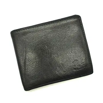 새상품급 IL BISONTE 일비종떼 접이식 지갑 블랙