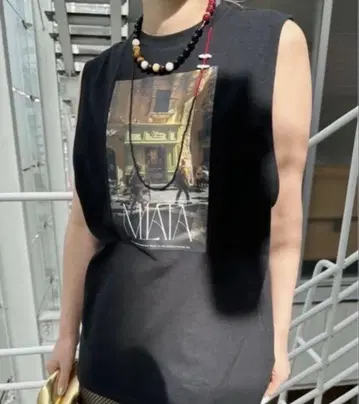 메디 말타 풍경 탱크 톱 아메리