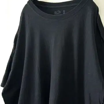 프룻 오브 더 룸 플레인 무지 티셔츠 XL 블랙 검정 구제 의류 빈티지