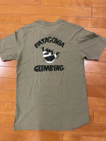 PATAGONIA 클라이밍 티셔츠 올리브 그린 사이즈 S?