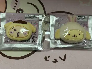 치이카와 (먼작귀) 산리오 헤어 클립 토끼 폼폼푸딩 세트