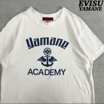 EVISU YAMANE 프린트 티셔츠 가문 로고 에비수 에비스