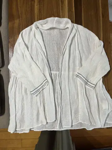 네스트로브 nest robe 화이트 린넨 가디건