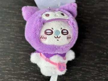 산리오 치이카와 (먼작귀) 봉제 인형 키링 모몽가 쿠로미