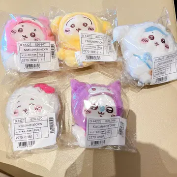 치이카와 산리오 콜라보 마스코트 홀더 5종 컴플리트 세트