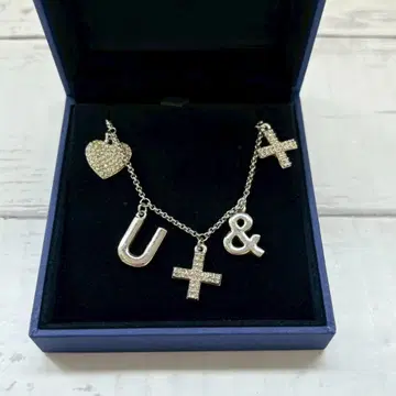 445.SWAROVSKI 스와로브스키 하트 크로스 목걸이