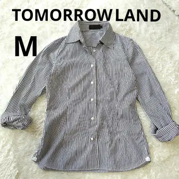 TOMORROW LAND 스트라이프 긴팔 셔츠 M