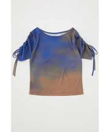 MOUSSY 시어 탑 OMBRE SHEER SHRRING 티셔츠