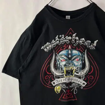 모터 헤드 밴딩 티셔츠 XL 사이즈 블랙 Ace of Spades