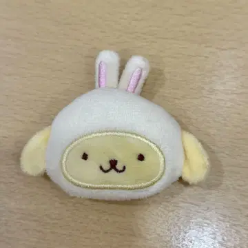 산리오 시크릿 헤어 클립 토끼 폼폼푸딩 푸딩