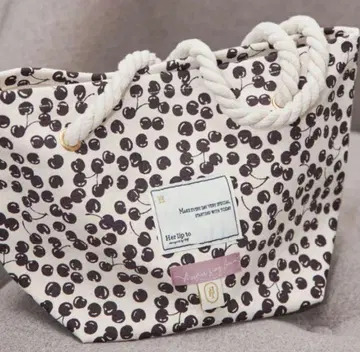 Herlipto Cherry Tote Bag 체리 토트 에스프레소
