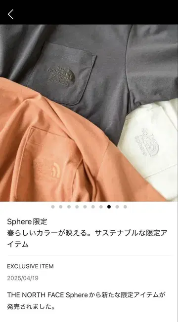 노스페이스 Sphere 한정판 컬러 티셔츠