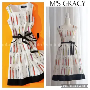 M'S GRACY*WEB 게재*색연필 패턴 원피스