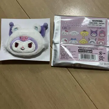 치이카와 산리오 시크릿 헤어 클립 쿠로미 모몽가