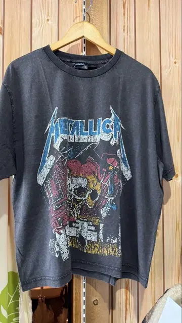 METALLICA 그래픽 티셔츠 다크 그레이