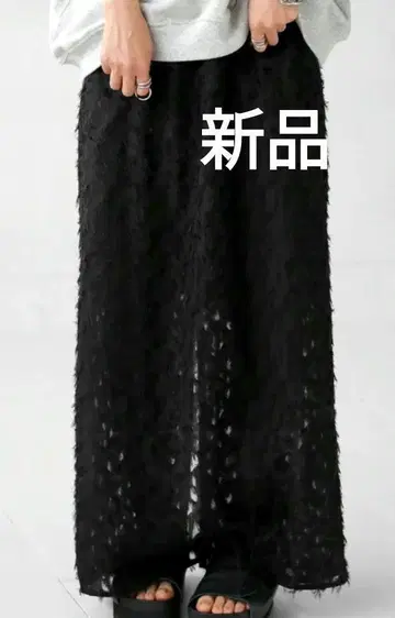 antiqua 안티카 스커트 롱 롱 스커트 타이트 스커트 블랙
