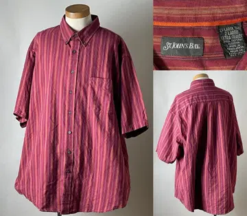 St. John's Bay 세인트 존스 베이 스트라이프 반팔 셔츠 2XL