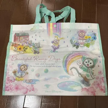 디즈니 뷰티풀 레이니 데이즈 더피 프렌즈 쇼핑백