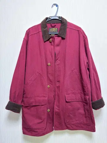 Eddie Bauer 헌팅 자켓 L 와인 레드
