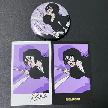 BLEACH 캔뱃지 인스턴트 사진풍 시트 후목 루키아