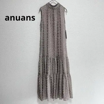새상품 anuans 아누앙스 자카드 볼륨 티어드 원피스